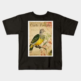 The Pigeon - Vintage French Postcard Kids T-Shirt